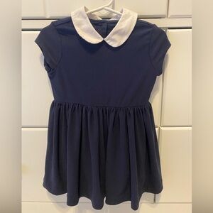 Polo by Ralph Lauren Navy Dress with White Peter Pan Collar / Size 2T / GUC